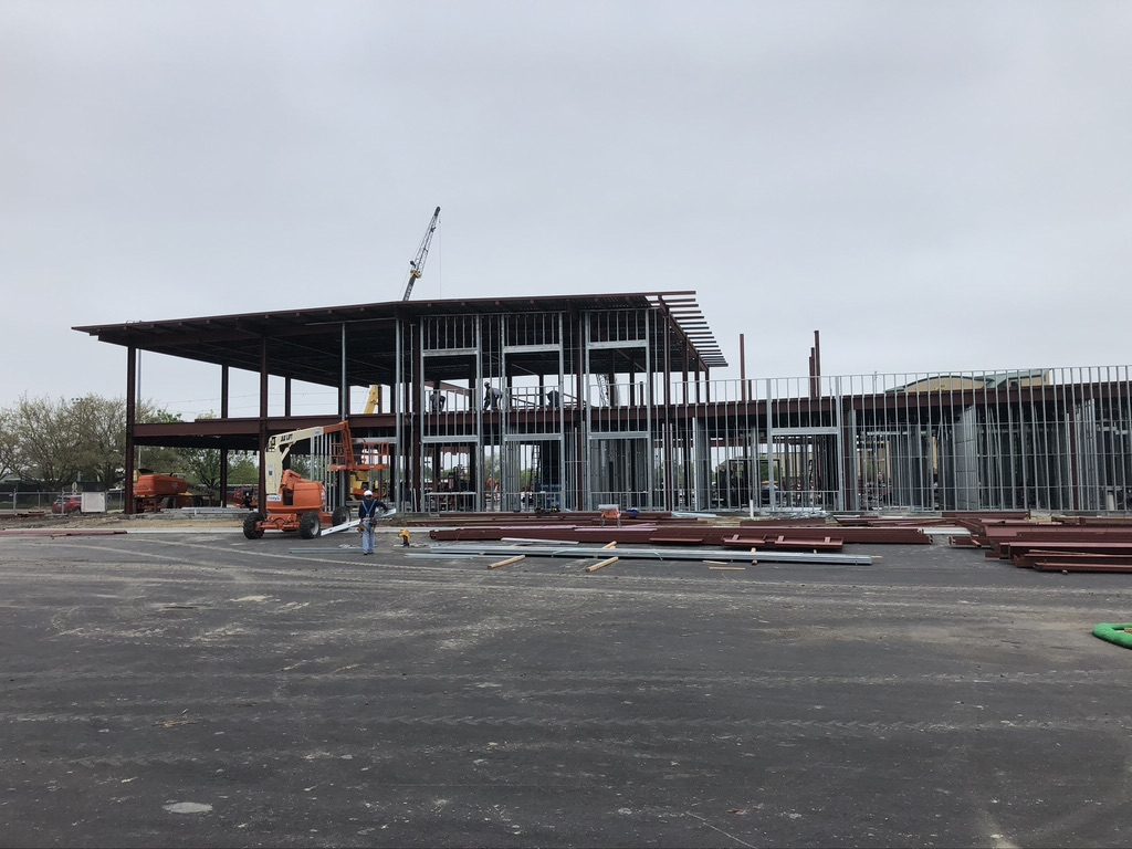 Structural steel frame