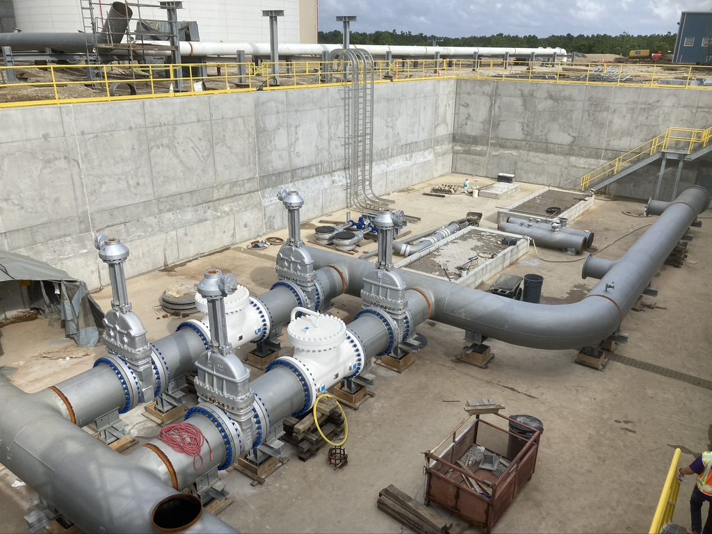 Large-diameter process piping